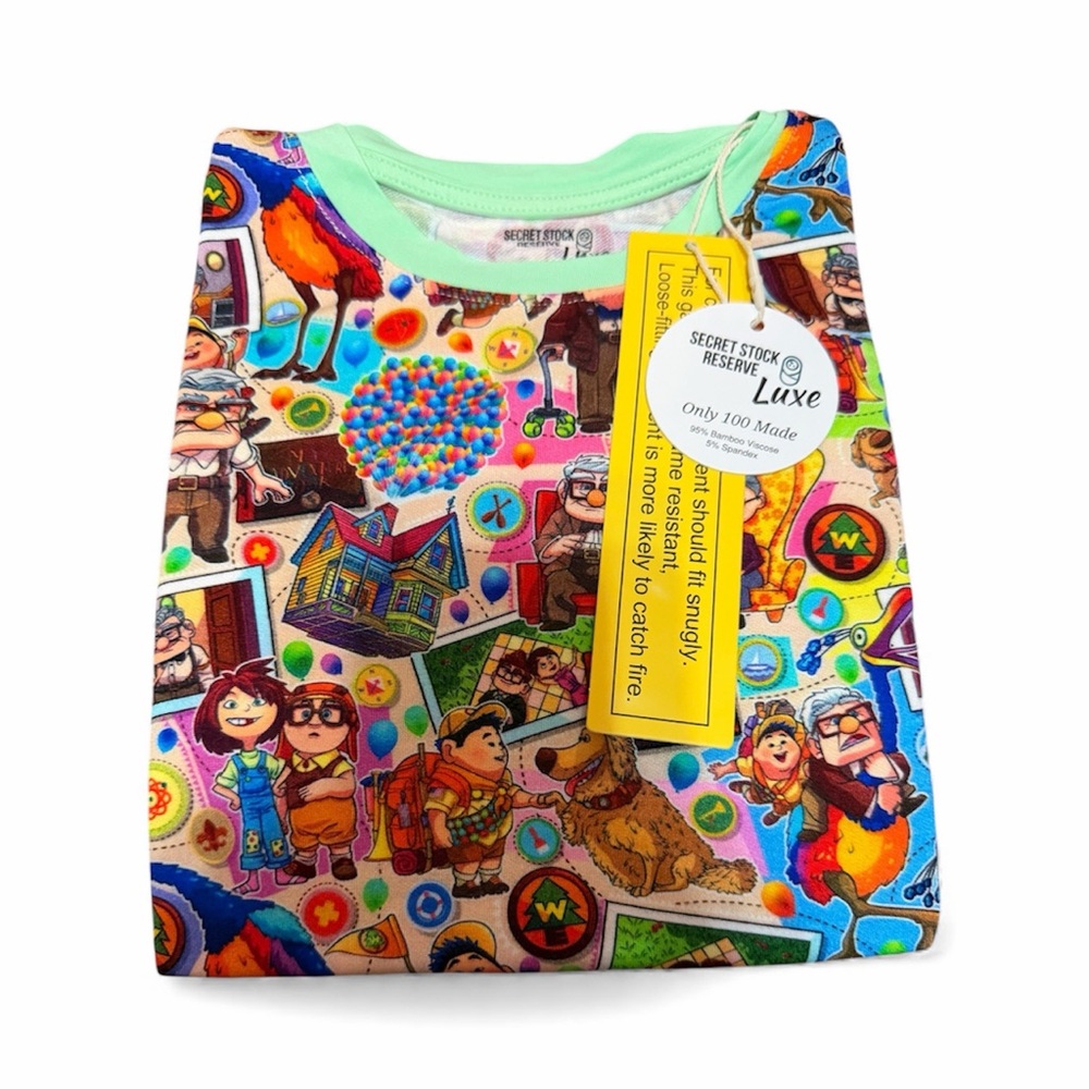 Colorful Up Disney Cartoon Print Kids Bamboo Sweatshirt